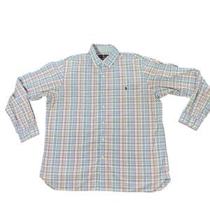 Ralph Lauren Men's XL Multicolor Plaid Long Sleeve Button-Down Shirt